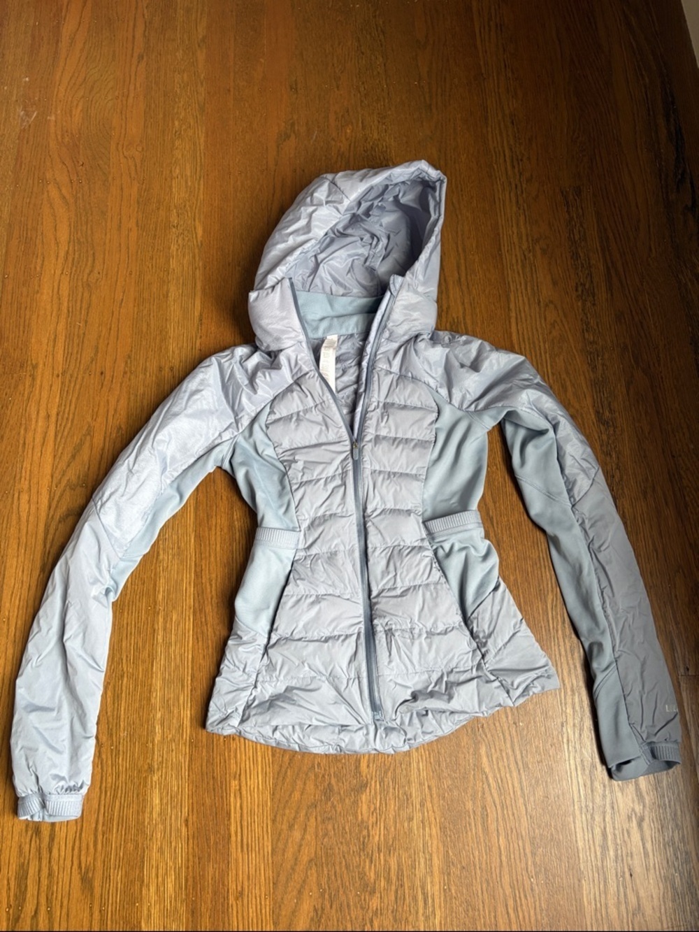 Lululemon Down For It All Jacket Full Zip Hood Size 4